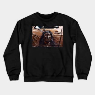 indian apache, car airbrush Crewneck Sweatshirt